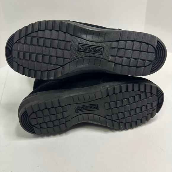 Lands’ End Women’s Black Winter Boots - Size 7.5 B - Faux Fur Lined, Waterproof - Picture 4 of 7